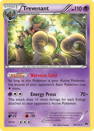 Trevenant 65/122 - XY  BREAKpoint Reverse Holofoil