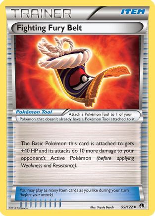 Fighting Fury Belt 99/122 - XY  BREAKpoint
