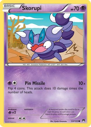 Skorupi 53/122 - XY  BREAKpoint Reverse Holofoil