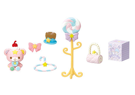 Sanrio: LittleTwinStars PASTEL SWEETS ROOM (1 Random Box) (Re-ment Blind Box)