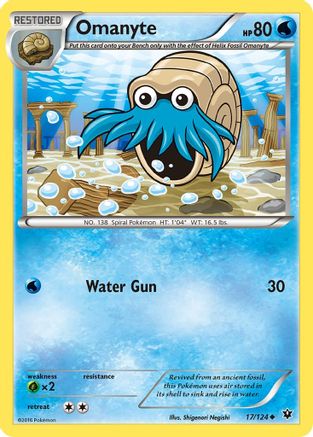 Omanyte/124 - XY  Fates Collide