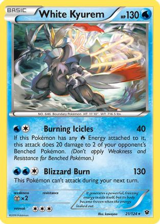 White Kyurem 21/124 - XY  Fates Collide