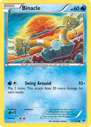 Binacle 22/124 - XY  Fates Collide