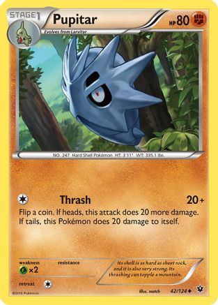 Pupitar/124 - XY  Fates Collide