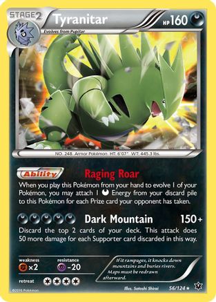 Tyranitar 56/124 - XY  Fates Collide
