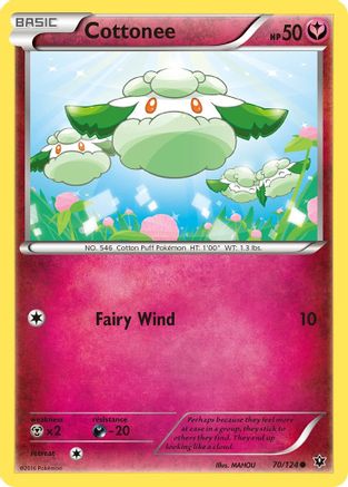 Cottonee 70/124 - XY  Fates Collide