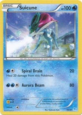 Suicune (14 - Non-Holo) - XY Trainer Kit Pikachu Libre & Suicune