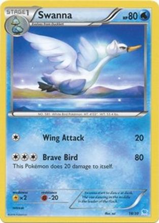 Swanna (27) - XY Trainer Kit Pikachu Libre & Suicune