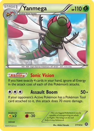 Yanmega 7/114 - XY  Steam Siege