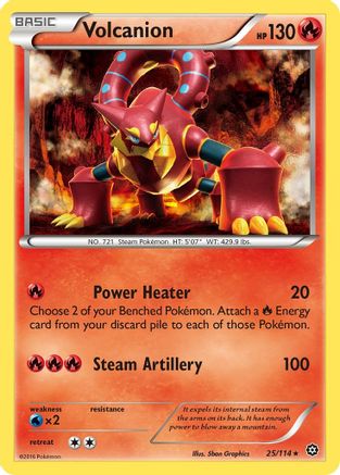 Volcanion 25/114 - XY  Steam Siege
