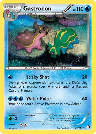 Gastrodon 29/114 - XY  Steam Siege Reverse Holofoil