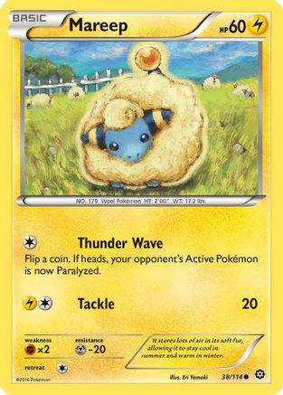 Mareep 38/114 - XY  Steam Siege