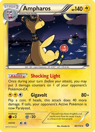 Ampharos 40/114 - XY  Steam Siege