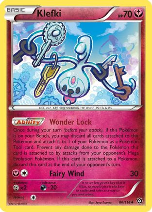 Klefki 80/114 - XY  Steam Siege Reverse Holofoil