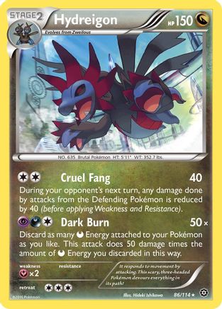 Hydreigon 86/114 - XY  Steam Siege Holofoil