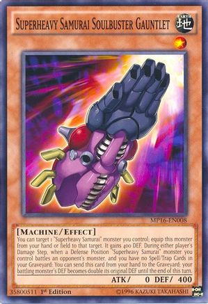 Superheavy Samurai Soulbuster Gauntlet (MP16-EN008) - 2016 Mega-Tins Mega Pack 1st Edition