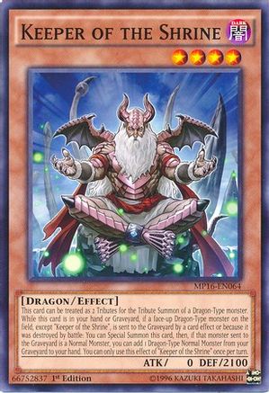 Keeper of the Shrine (MP16-EN064) - 2016 Mega-Tins Mega Pack Unlimited