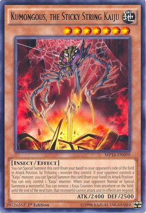Kumongous, the Sticky String Kaiju (MP16-EN099) - 2016 Mega-Tins Mega Pack Unlimited