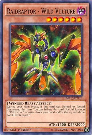 Raidraptor - Wild Vulture (MP16-EN116) - 2016 Mega-Tins Mega Pack 1st Edition