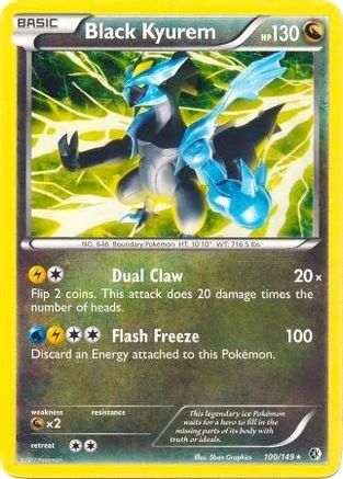 Black Kyurem - 100/149 (BW Boundaries Crossed) - Deck Exclusives Holofoil