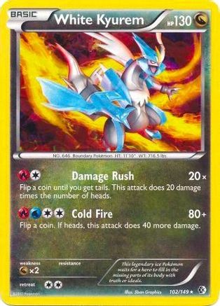 White Kyurem - 102/149 (BW Boundaries Crossed) - Deck Exclusives Holofoil