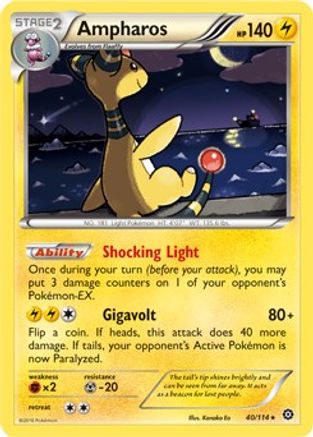 Ampharos - 40/114 (XY Steam Siege) - Deck Exclusives