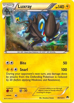 Luxray - 46/122 (Cracked Ice Holo) - Deck Exclusives Holofoil