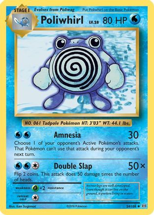 Poliwhirl 24/108 - XY  Evolutions