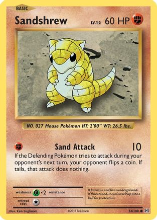 Sandshrew 54/108 - XY  Evolutions