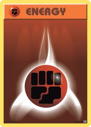 Fighting Energy 96/108 - XY  Evolutions Reverse Holofoil