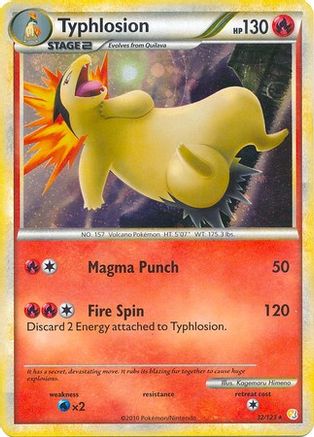 Typhlosion - 32/123 (Cosmos Holo) - Deck Exclusives Holofoil