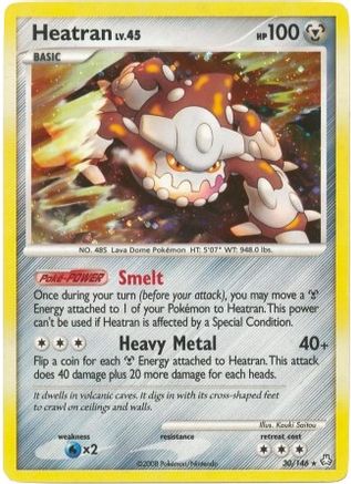 Heatran - 30/146 (DP Legends Awakened) - Deck Exclusives Holofoil