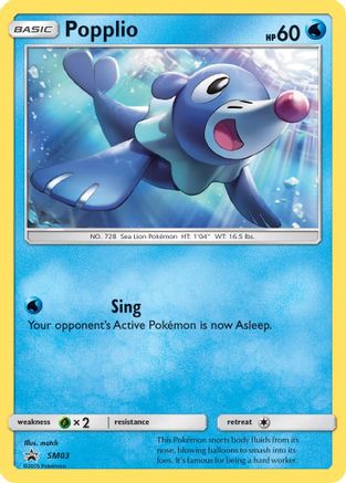 Popplio - SM03/248 - SM Promos Holofoil