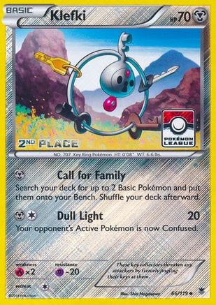 Klefki - 66/119 (Pokemon League) [2nd Place] - League & Championship Cards Reverse Holofoil