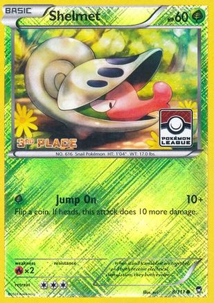 Shelmet - 8/111 (Pokemon League) [3rd Place] - League & Championship Cards Reverse Holofoil