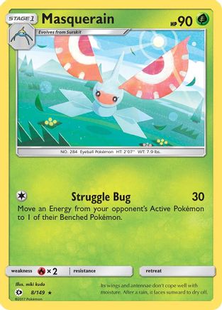 Masquerain 8/149 - SM Base Set