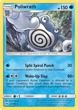 Poliwrath 32/149 - SM Base Set Holofoil