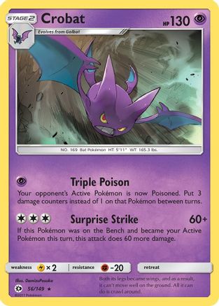 Crobat 56/149 - SM Base Set