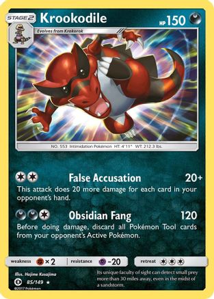 Krookodile 85/149 - SM Base Set Holofoil