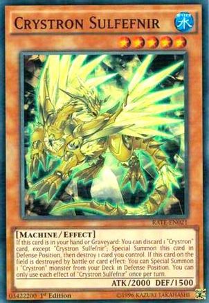 Crystron Sulfefnir (RATE-EN021) - Raging Tempest 1st Edition
