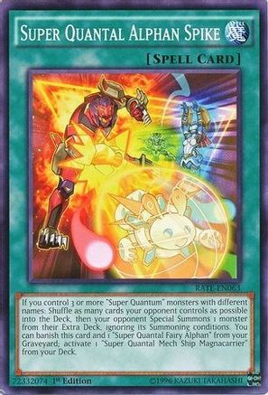 Super Quantal Alphan Spike (RATE-EN063) - Raging Tempest 1st Edition