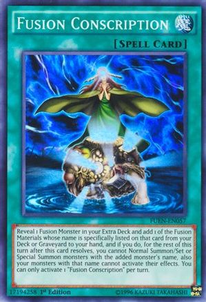 Fusion Conscription (FUEN-EN057) - Fusion Enforcers 1st Edition