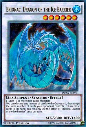 Brionac, Dragon of the Ice Barrier (DUSA-EN073) - Duelist Saga 1st Edition