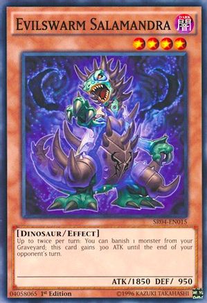 Evilswarm Salamandra (SR04-EN015) - Structure Deck: Dinosmasher's Fury 1st Edition