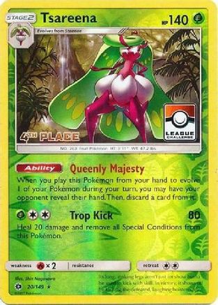 Tsareena - 20/149 (League Challenge) [4th Place] - League & Championship Cards Reverse Holofoil