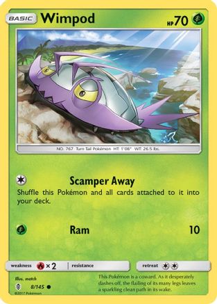 Wimpod 8/145 - SM  Guardians Rising Reverse Holofoil