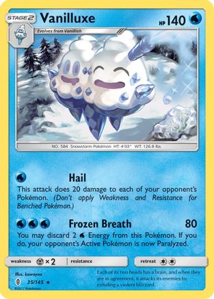 Vanilluxe/145 - SM  Guardians Rising Reverse Holofoil