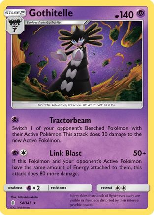 Gothitelle 54/145 - SM  Guardians Rising Reverse Holofoil