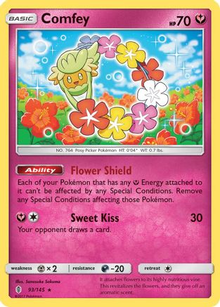Comfey 93/145 - SM  Guardians Rising Reverse Holofoil