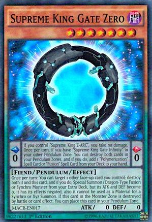 Supreme King Gate Zero (MACR-EN017) - Maximum Crisis 1st Edition